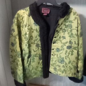 Vintage April Cornell Woven Women's Jacket Size Large